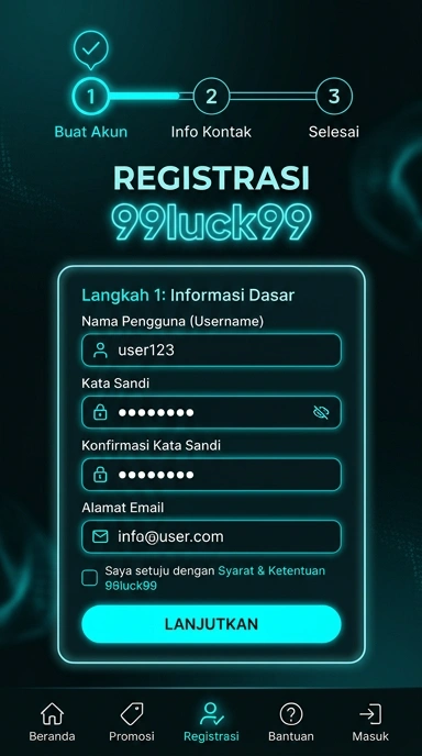 Cara Daftar Akun Baru 99luck99 untuk Pengguna Android