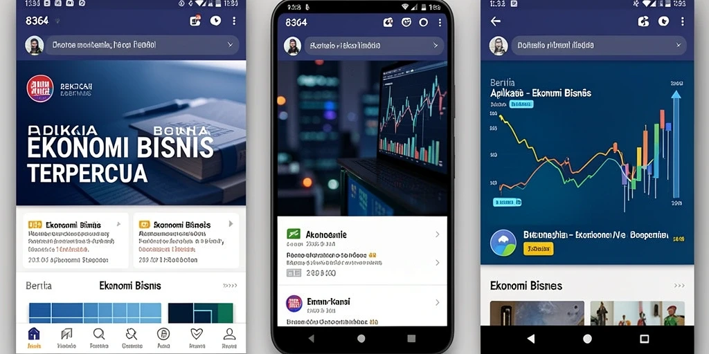 Antarmuka intuitif dengan berita ekonomi terbaru dan analisis bisnis.