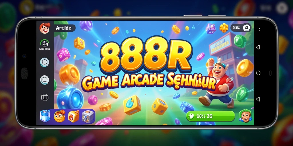 Antarmuka permainan 888R yang menarik dan penuh warna.