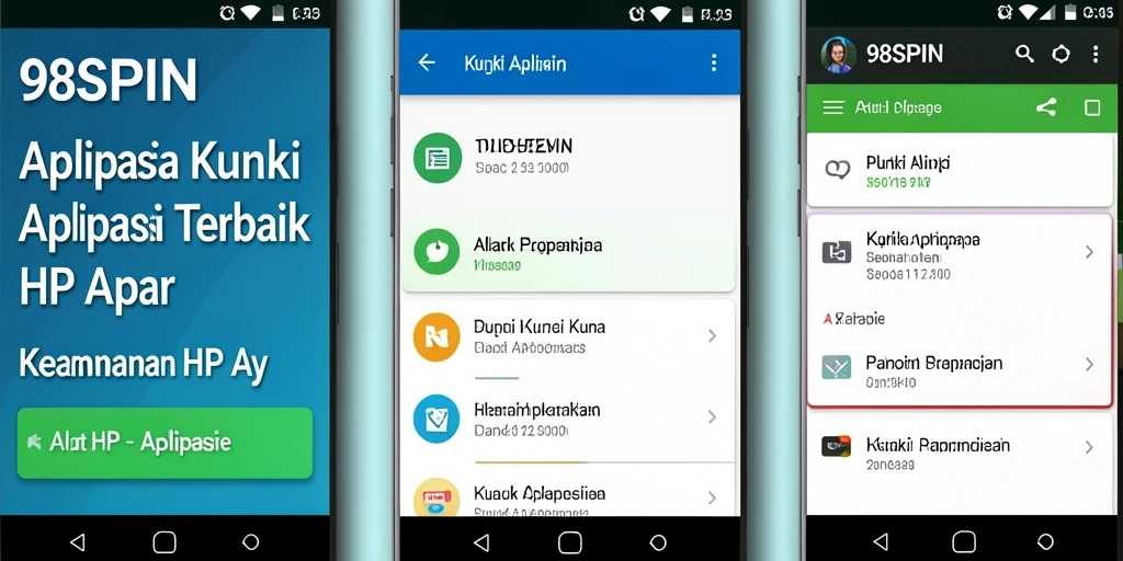 Antarmuka pengguna 98SPIN yang sederhana dan fungsional.