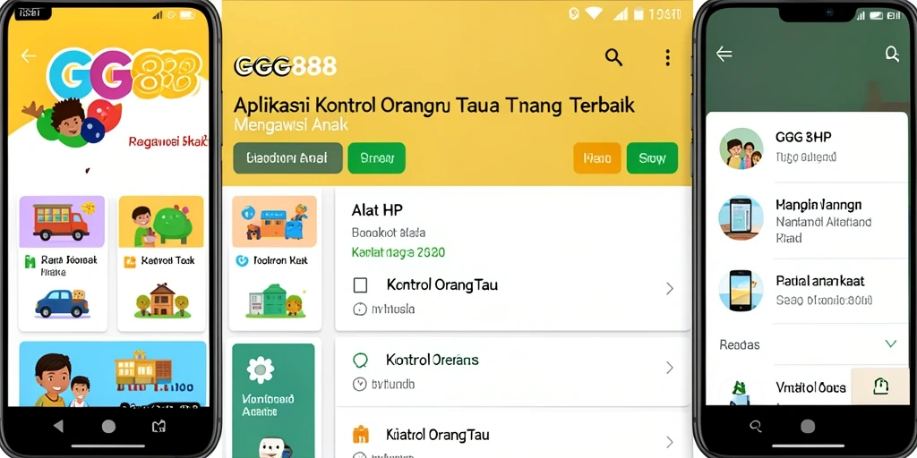 Antarmuka GGG888 untuk kontrol orang tua yang mudah digunakan.