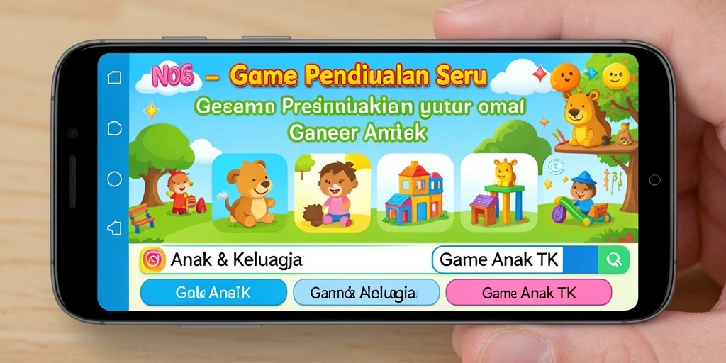 Antarmuka user-friendly N06, permainan edukatif untuk anak.