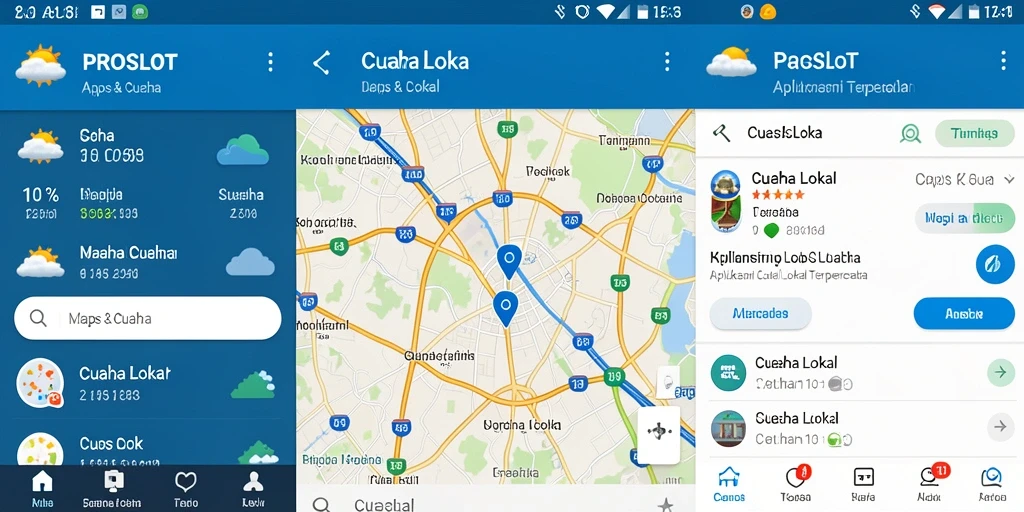 Tampilan antarmuka PROSLOT yang informatif dan interaktif.