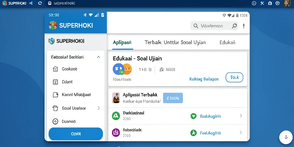 Antarmuka pengguna SUPERHOKI yang intuitif dan menarik.
