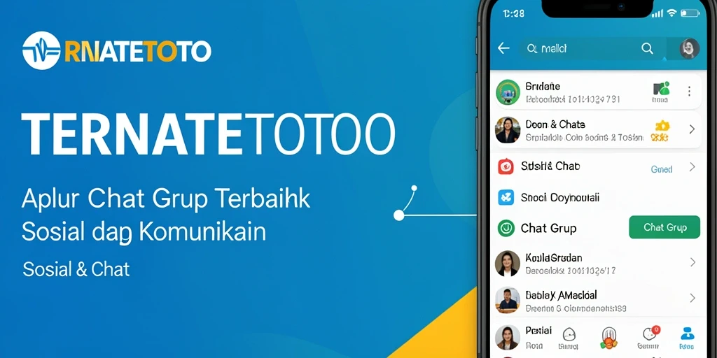 Tampilan antarmuka TERNATETOTO untuk fungsi Chat Grup yang menarik.