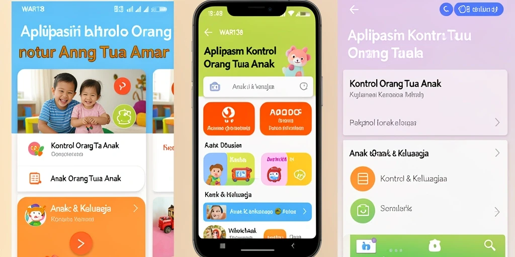 Antarmuka sederhana dan intuitif dari WAR138 untuk kontrol orang tua.